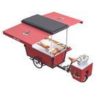 Via del hot dog che vende il carretto elettrico dell'alimento del triciclo del BARBECUE