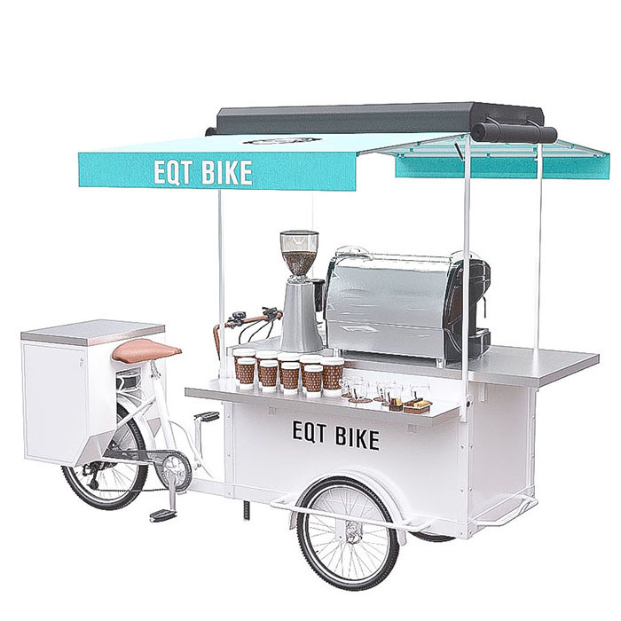 Motorino mobile multifunzionale dell'alimento, capacità di carico su ordinazione del carretto 150KG del caffè