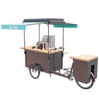 Il carretto mobile di vendita dell'acciaio inossidabile per tè beve la vendita del caffè