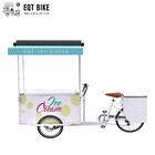 Triciclo di vendita del gelato del carretto 18KM/H della bicicletta del gelato del freno a disco