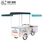 Triciclo di vendita del gelato del carretto 18KM/H della bicicletta del gelato del freno a disco