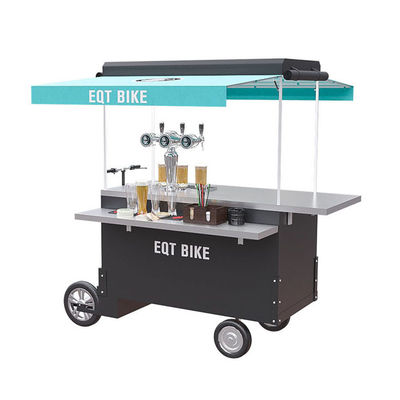 Via mobile che vende la struttura del contenitore di carretto della bicicletta della birra